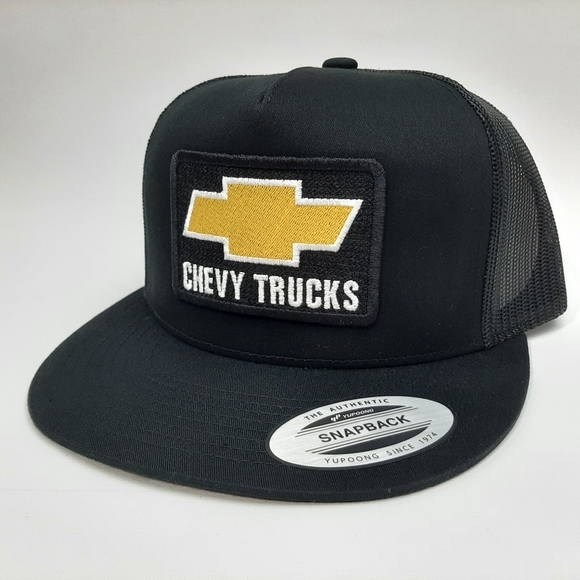 Chevrolet Chevy Bowtie Retro Vintage Style Trucker Patch Hat Cap Gorra Troka Ame - Picture 1 of 4